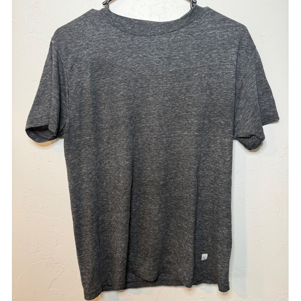 Departwest Mens Charcoal‎ Grey Heather Short Sleeve Crewneck T-Shirt Small